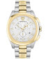 ფოტო #1 პროდუქტის Men's Swiss Chronograph Geo Two-Tone Stainless Steel Bracelet Watch 43mm