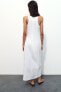 Фото #5 товара Платье миди из габардина с завязками ZARA