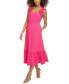 ფოტო #2 პროდუქტის Women's Sleeveless Tiered Midi Dress