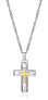 Фото #1 товара Timeless bicolor necklace with Magnum cross 75321C01012