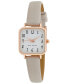 ფოტო #1 პროდუქტის Women's Amy Gray Polyurethane Strap Watch 24mm