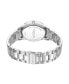 ფოტო #3 პროდუქტის Men's Quartz Slim Silver-Tone Stainless Steel Watch 43mm