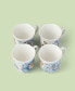 Фото #3 товара Set of 4 Butterfly Meadow Blue Assorted Mugs