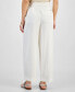 Фото #2 товара Women's Belted Pleated-Front Ankle Pants