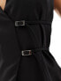 Фото #5 товара Kaiia exclusive sleeveless buckle side waistcoat in black