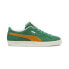 Puma Suede Patch Lace Up Mens Green Sneakers Casual Shoes 39538801