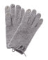 Phenix Bow Detail Cashmere Gloves Women's Grey