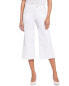Фото #1 товара Nydj Petite Patchie Major Wide Leg Capri Optic White Jean Women's
