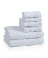 Smart Dry Zero Twist Cotton 6-Piece Assorted Towel Set