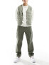 Фото #1 товара ADPT wide fit cargo trouser in khaki