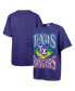 ფოტო #1 პროდუქტის Women's Navy Texas Rangers Flashing Lights Boyfriend T-Shirt