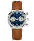 Men's Swiss Automatic Chronograph Intra-Matic Brown Leather Strap Watch 40mm