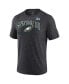 Фото #2 товара Men's Heather Charcoal Philadelphia Eagles Super Bowl LVII Tri-Blend Triangle Strategy T-shirt