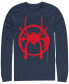Marvel Men's Spider-Man Into the Spider-Verse Miles Morales Chest Logo, Long Sleeve T-shirt
