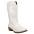 Roper Aster Embroidered Snip Toe Cowboy Womens White Casual Boots 09-021-0191-3 8.5 - фото #2