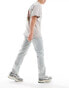 Фото #2 товара ASOS DESIGN straight jeans with panelling in bleach wash