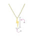 ფოტო #4 პროდუქტის Delicate Minimalist Geometric Zig Zag Flash Lightning Bolt Pendant Necklace For Women Gold Plated .925 Sterling Silver