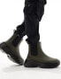 ASOS DESIGN wellington boots in khaki