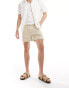 Фото #1 товара ASOS DESIGN short in linen look in stone