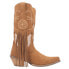 Dingo Day Dream Fringe Embroidery Snip Toe Cowboy Womens Brown Casual Boots DI1 9 - фото #1