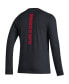 Фото #2 товара Men's Manchester United Vertical Wordmark Long Sleeve T-Shirt