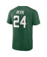 Фото #3 товара Men's Darrelle Revis Green New York Jets Retired Player Icon Name and Number T-shirt