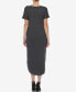ფოტო #2 პროდუქტის Women's Short Sleeve V-Neck Maxi Dress