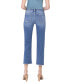 Women's Mid Rise Cropped Straight Jeans