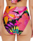 Фото #2 товара Women's Solar Floral Reversible Ultra High-Waist Bikini Bottoms