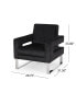 Фото #4 товара Kirkwood Modern Glam Club Chair