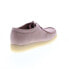 Фото #8 товара Clarks Wallabee 26165558 Womens Pink Nubuck Oxfords & Lace Ups Casual Shoes