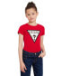 ფოტო #2 პროდუქტის Big Girls Triangle Rhinestone Logo T-shirt