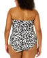 Фото #2 товара Купальник женский Anne Cole Plus Size Crossover Bandeau Ruched One Piece