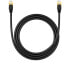Фото #2 товара Szybki kabel przewód sieciowy LAN Ethernet RJ-45 cat.8 40Gbps okrągły 1.5m czarny