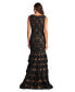 ფოტო #4 პროდუქტის Women's Aniyah Tiered Embroidered Tulle Gown