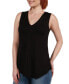 Фото #3 товара Women's V-Neck Tunic Tank Top with Round Hemline