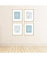 Фото #3 товара Winter Wonderland - Unframed Linen Paper Wall Art - Set of 4 Artisms - 8 x 10 in