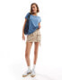 Vero Moda round neck t-shirt in muted blue BLAU, M - EU 38 - фото #2