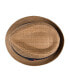 ფოტო #3 პროდუქტის Men's Denim Band Straw Fedora Hat