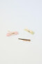 Фото #3 товара 3-pack of crystal hair clips