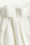Фото #6 товара Linen-blend Shorts with Belt