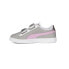 Puma Smash V2 Glitz Glam Glitter Slip On Youth Girls Grey Sneakers Casual Shoes