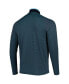 ფოტო #4 პროდუქტის Men's Blue FedEx St. Jude Championship T2 Green Stripe Raglan Quarter-Zip Jacket