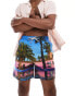 Фото #1 товара Superdry Photographic 17-inch swim shorts in palm blue