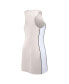 ფოტო #6 პროდუქტის Women's Cream Philadelphia Eagles Studio Boost Athletic Half-Zip Dress