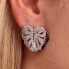Modern earrings in the shape of Ninfea SAUE04 petals