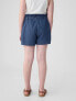 Фото #2 товара Kids High Rise Paperbag Denim Shorts