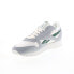 Фото #7 товара Reebok Classic Leather Mens White Suede Lace Up Lifestyle Sneakers Shoes