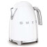SMEG electric kettle KLF03WHEU (White) - 1.7 L - 2400 W - White - Plastic - Stainless steel - Water level indicator - Overheat protection