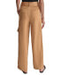 Women's High Rise Belted Wide-Leg Cargo Pants